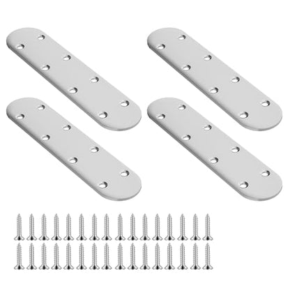 4pcs 170mm Flat Plate Straight Brackets - size: 4Pcs 165 Straight