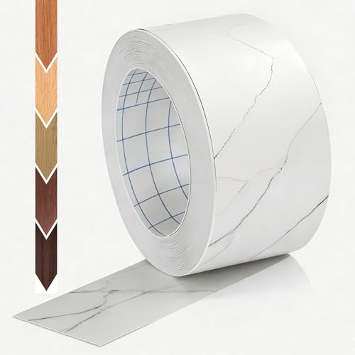 GSCIT Club Wood Grain Repair Tape, 2.4 inch X 250ft Self Adhesive Marble Grain Repair Patch for Tables, Chairs, Baseboards, Doors, Windows, Floors, Handicraft DIY. - color: Marble, size: 2.4"x 250ft