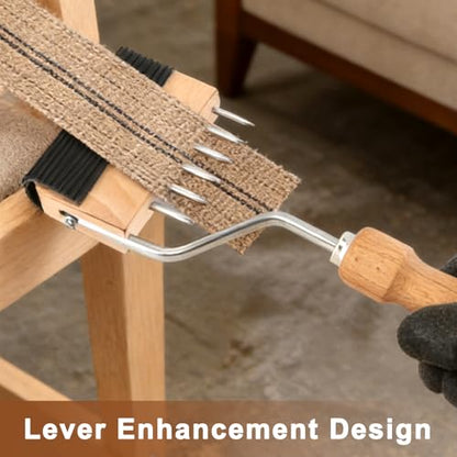 Gooseneck Webbing Stretcher, Provides Ample Leverage and Strong Support for Craft Jute Webbing Tape, for Leather Carpet Canvas Furniture Repair