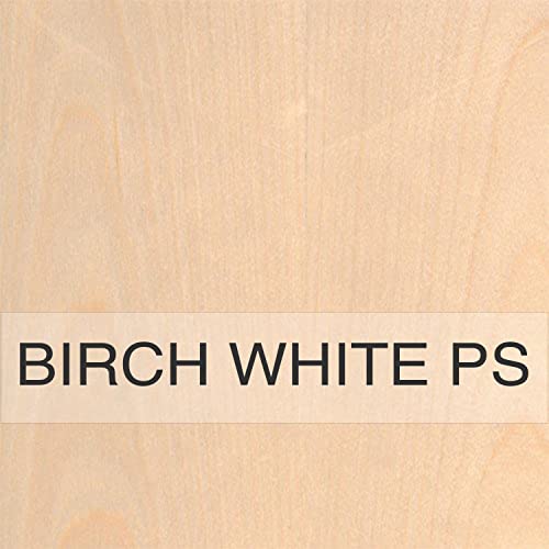 Birch White PS Veneer 10MIL 2x8 Paperback Sheets - color: Birch White PS, size: 2x8, style: 10MIL Paperback