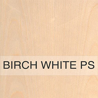 Birch White PS Veneer 10MIL 2x8 Paperback Sheets - color: Birch White PS, size: 2x8, style: 10MIL Paperback