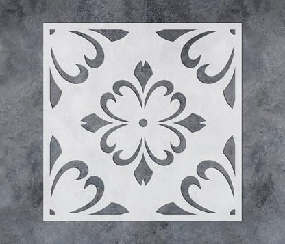GSS Designs Reusable Tile Stencils 12 x 12 Inch Wall Stencils for Painting (Style 7, 12'' x 12 '') - color: Style 7