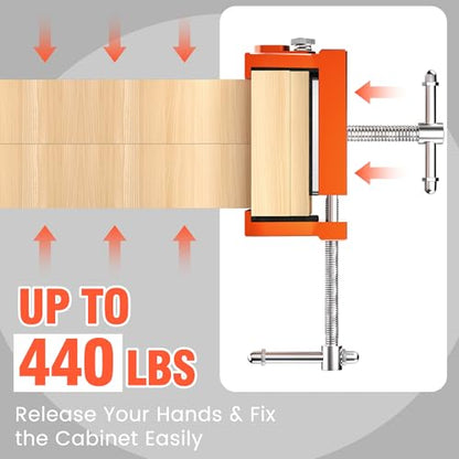 ECY Cabinet Clamps, Cabinet Face Frame Alignment Tool, 2 Pack, Orange - color: Orange