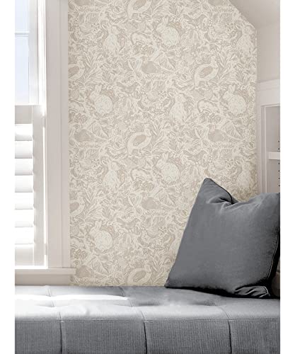 NuWallpaper by WallPops Cream Terrene Peel & Stick Wallpaper, NUS4304