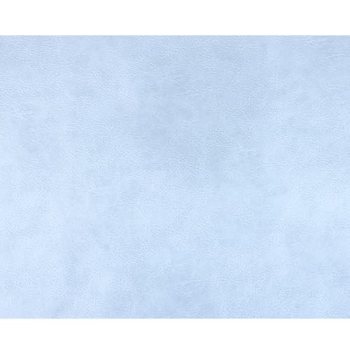 Faux Leather Sheets Fabric 16" X 54",Thick Durable Synthetic Upholstery Vinyl, Suitable for Furniture Replacement and Renovation Materials, Wallets, DIY Sewing Projects (Light Blue, 16"X54") - color: Light Blue, size: 16"X54"