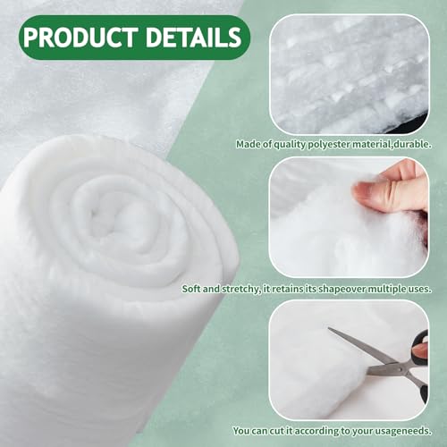 RRKTP Upholstery Batting for Quilting, 230 GSM Dacron Polyester Quilt Batting for Sewing, Cushion Wrap for Foam Padding, DIY Projects, 50x60 Inch - size: 50"x60"