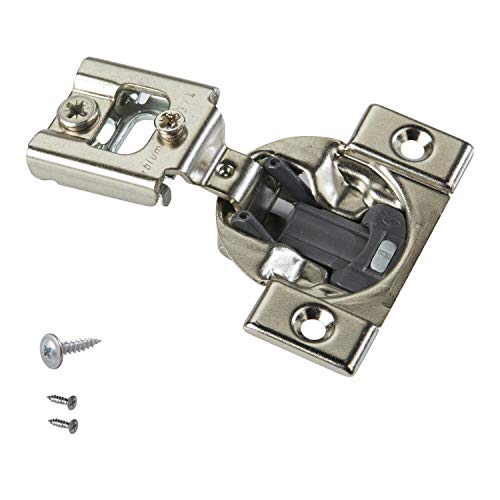 Blum 38N355B.12 Compact BLUMOTION 38N Hinge, Soft-Close, 105 Degree, 3/4 Overlay, Screw-on (Pack of 4)