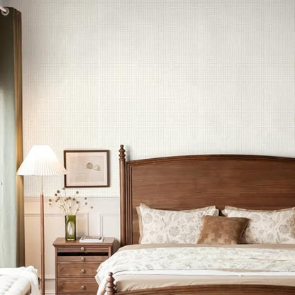 Beige Textured Peel and Stick Grasscloth Wallpaper Faux Linen Woven Contact Paper 15.7"x472" Faux Fabric Wallpaper Waterproof Self Adhesive Removable Vinyl Wall Paper for Wall Cabinets Furniture - color: Beige, size: 15.7" x 472"