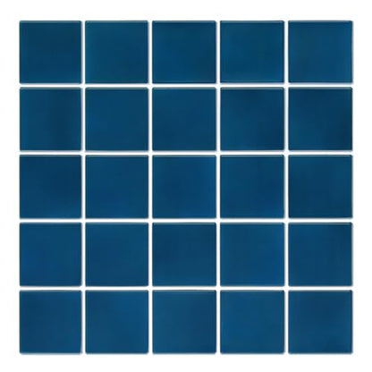 Commomy Matte 3D Peel and Stick Tile,10 Pcs 11.8"x11.8" Nary Blue - color: Navy Blue