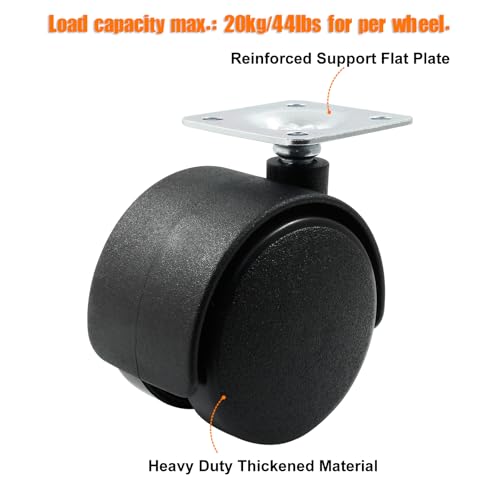 2 Inch Swivel Caster Wheels, Plate Caster, 4pcs - style: 2 Inch