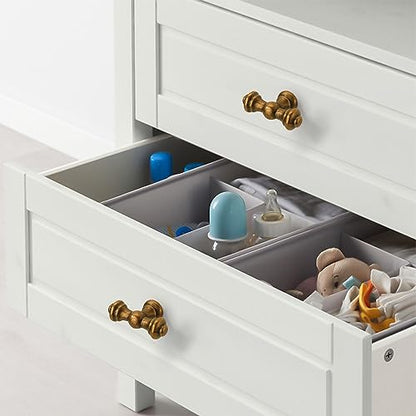 Amerdeco 10 Pack Antique Brass Kitchen Cabinet Knobs 2.1 Inch(53mm) Single Hole Cabinet Handles Dresser Knobs Drawer Knobs and Pulls for Bathroom Cabinets - color: Antique Brass, size: Knobs