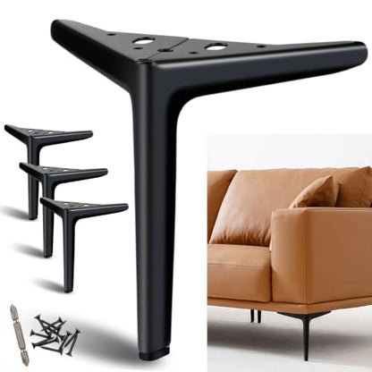 Metal Legs for Furniture Set of 4, Furniture Legs 7 Inch - size: 7 Inch | 18cm