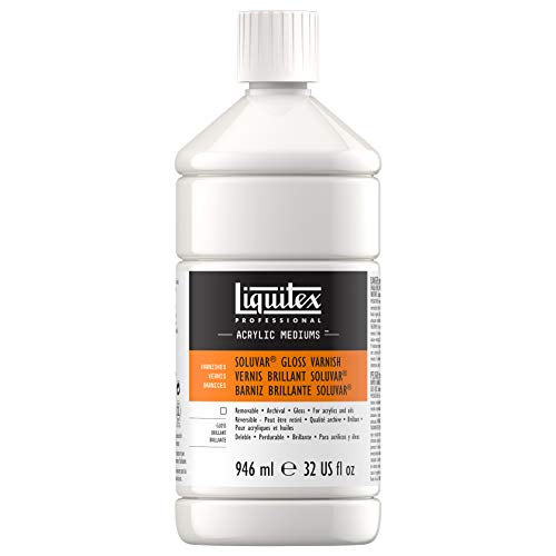 Liquitex Professional Soluvar Gloss Varnish, 946ml (32-oz) - color: Soluvar Gloss, style: 32-oz