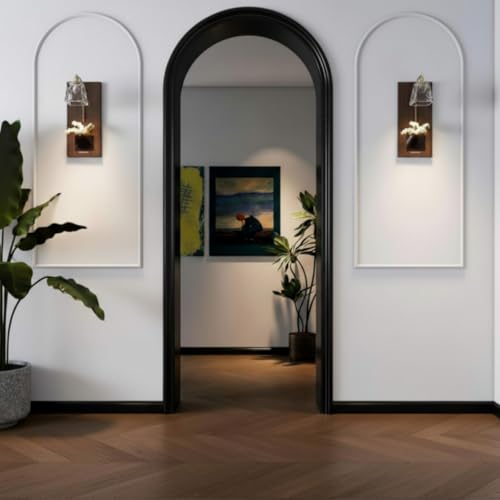 Colingmill 3 Set 23 x 50 Inch Arch Wall Molding Kit Peel Stick wall Panels - size: 24 x 50 Inch, style: Stylish Style