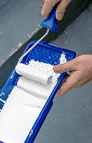 NANJA 4" Foam Paint Roller Kit Mini Roller with Tray, Frame & 12 Refills