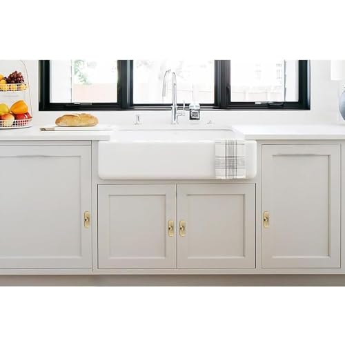 khtumeware 10-Pack Heavy Duty Solid Backplate for Cabinet Knobs Brushed Brass Drawer Knobs with Backplate Suitable for Dresser and Kitchen Cabinet Hardware. - color: Brushed Brass