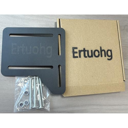 Ertuohg 2Pcs Bed Frame Brackets for Headboard, Headboard Adapter Kit, Bed Frame Adapter/Connector Plate, Adjustable Headboard Attachment for Metal Bed Frame