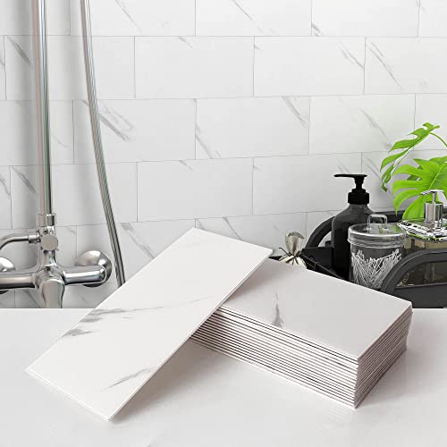VAOVI Matte Peel and Stick Tiles Bathroom Wall(23pcs,Calaeatta) - color: Calaeatta