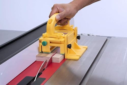 MICROJIG GRR-RIPPER GR-100 Pushblock With Handle Bridge Kit Accessory, Yellow