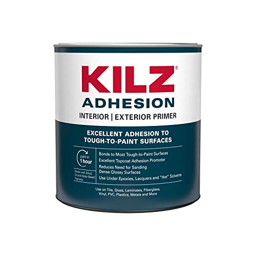 KILZ Adhesion Primer, Interior/Exterior, 1 Quart - size: 32 Fl Oz (Pack of 1)