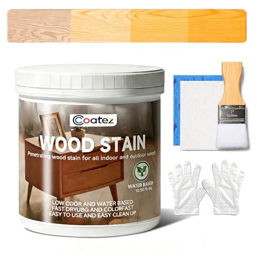 Water Based Wood Stain and Sealer in One, 10.50 Oz - color: Golden Oak