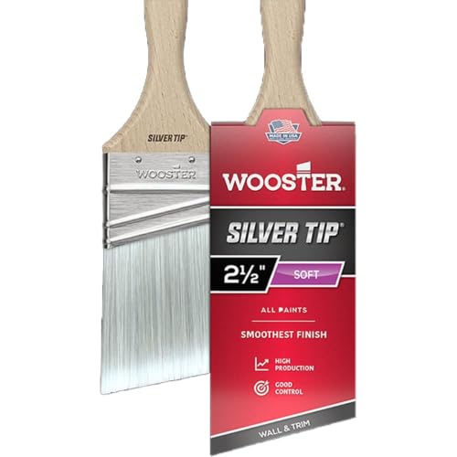 1032‐Pack of 2‐1/2" Wooster 5221 Silver Tip CT Polyester Angle Sash Paint Brush - size: 2 1/2" (Pack of 1032)