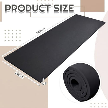 Amylove 1 Pack Upholstery Foam Sheet, 1/2" X 24" X 96",Black - color: Black, size: 1/2" X 24" X 96"