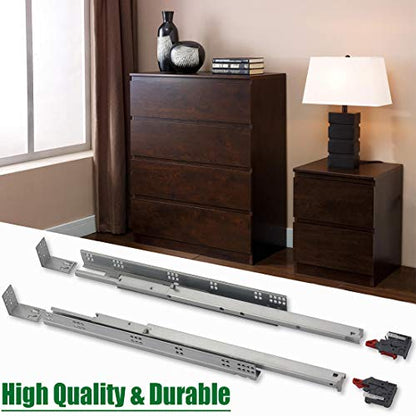 OCG Undermount Drawer Slides 15 inch (6 Pairs), Full Extension Soft Close Concealed Drawer Runners, Come with Mounting Screws and Brackets - size: 15 Inch