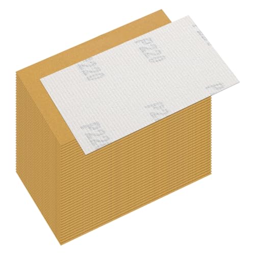 40 Pcs 220 Grit Sandpaper 2.75x5 Inch Sand Paper Alumina Abrasive - size: 2.75 x 5 Inch(220 Grit)