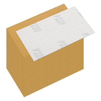 40 Pcs 220 Grit Sandpaper 2.75x5 Inch Sand Paper Alumina Abrasive - size: 2.75 x 5 Inch(220 Grit)