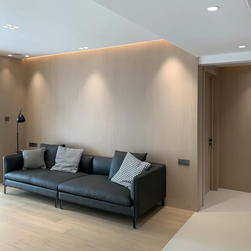 Haimin Wallpaper 24" x 393" Wood Contact Paper Peel and Stick Vinyl Roll - color: Yellow (01)