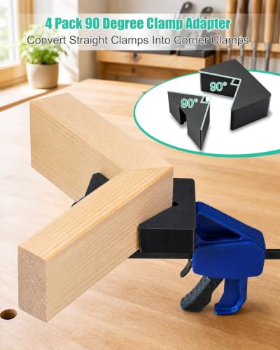 Right Angle Clamp Adapter Fit for Irwin Quick-Grip, 90° Woodworking