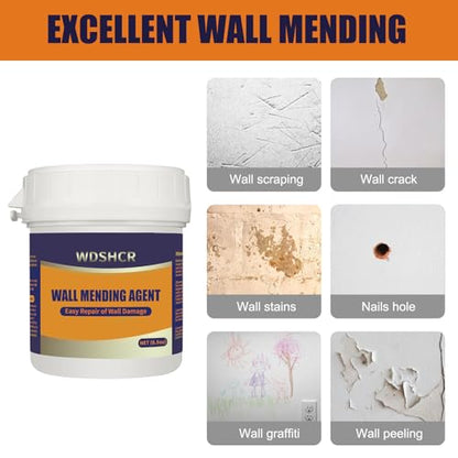Drywall Repair Kit Drywall Hole Repair Patch Kits Wall Spackle Repair Paste with 8.5OZ White Wall Repair Putty with Scraper, Wall Surface Hole Fill Quick and Easy Solution (1Pack) - color: 1Pack