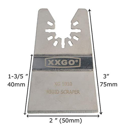 XXGO 2 Pcs Rigid Multi Tool Scraper Blades for Removing Caulking Paint - size: Multi Tool Scraper Blade - 2 Pcs