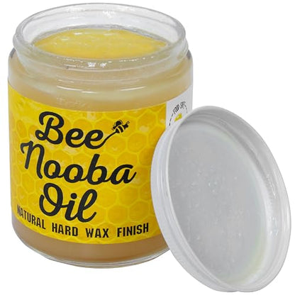 Bee’Nooba Food-Safe Wood Wax Oil – Beeswax & Tung Oil Finish 4 oz - size: 4 Ounce