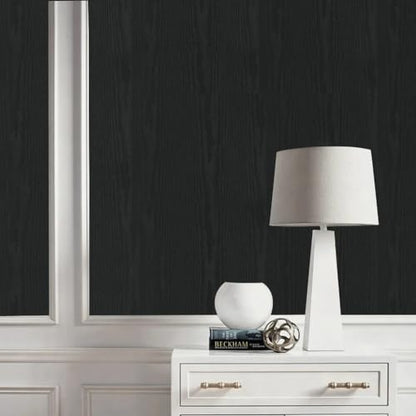 Arthome Peel and Stick Contact Paper Black Wood Wallpaper Self-Adhesive & Removable Vinyl Wall Paper for Countertop Furniture Kitchen, Easy to Clean, (33" x 120") - color: Black Wood, size: 33" x 120"