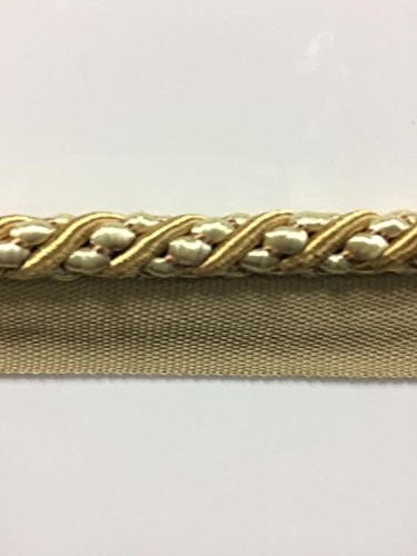 3/8" Cord Edge Lip Cord (Black/Rust & Beige) CE-3/47-3-35 Upholstery