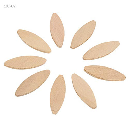 Beechwood Joiner Biscuits Number 0, 10, 20 Wood Joining Biscuits Woodworking Biscuits Assorted Beech Wood Chips for Crafting Woodworking 100 PCS(0#)