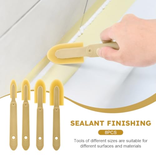 8pcs Rubber Caulking Spatula Tool, Caulk Remover Smoothing Tool