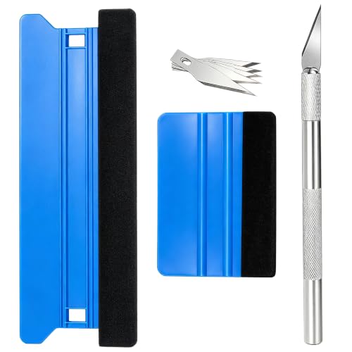 Umaki Window Tint Vinyl Wrap Kit with Squeegee, Precise Knife - color: Kit C