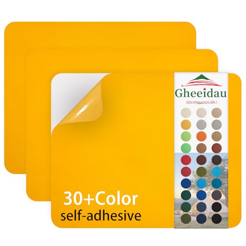 Gheeidau Canvas Repair Patch 9×11 Inch 3Pcs Waterproof Self-Adhesive Fabric Repair Patch for Tents,Boat Cover,Pop Up Canopy,Patio,Bags,Car Seats,Sofas,Furniture Cover(Bright Yellow) - color: Bright Yellow