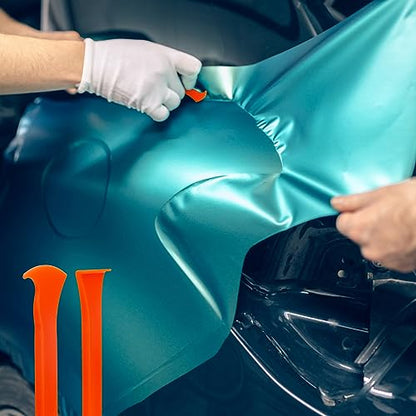 4pcs Vinyl Wrap Tool Kit, Car Wrapping Tools Window Tint Film Tool Kit PPF Wrap Tool Kit Single-Axe Vinyl Wrap Tool for Car Wrapping (Green, Orange)