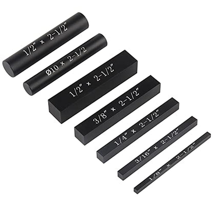EANOSIC Setup Blocks Height Gauge Set, 7pcs Precision Aluminum Setup Bars for Router and Table Saw Accessories Woodworking Set Up, Bars Include Laser Engraved Size Markings - style: 7 Pcs-INCH