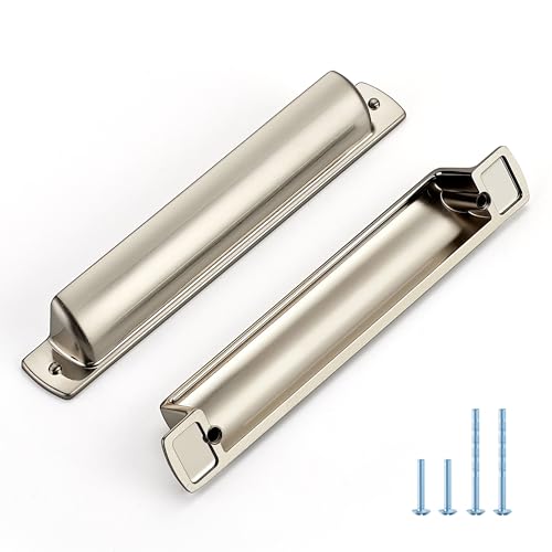 JOY DECOR Brushed Nickel Cabinet Pulls Cabinet Handles, 5 Inch, 10 Pack - color: Brushed Nickel, size: 5 inch Hole Center