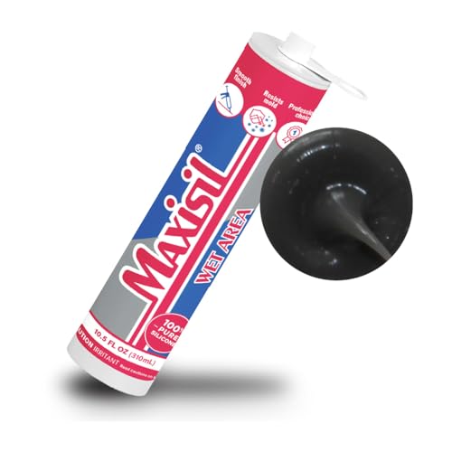 Maxisil Wet Area Silicone Sealant - A13 Anthracite, 10.4 oz