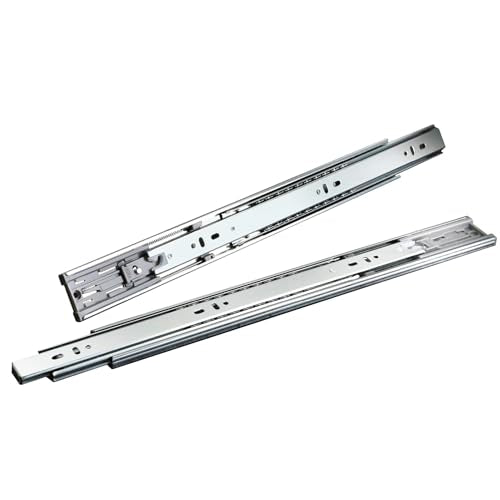 22‘’ Soft Close Drawer Slides 5 Pairs, Heavy Duty 100LB Ball Bearing Slides, Full Extension Cabinet Drawer Slides with Easy Release, Side Mount for Kitchen/Bathroom/Office - size: 22 Inch, style: 5 Pairs