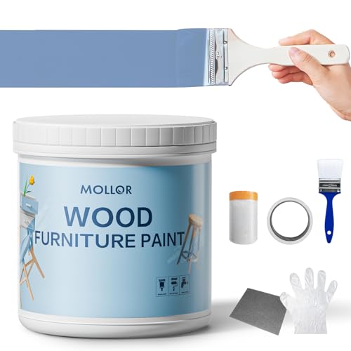Coastal Blue Paint for Wood - 16 Oz Wood Furniture Paint - color: Coastal Blue