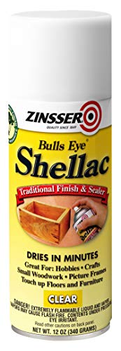 Zinsser Bulls Eye Shellac, Traditional Finish & Sealer, Clear, 12oz Spray - color: Clear, size: Spray (Pack of 1)
