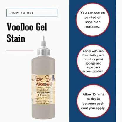 Dixie Belle Voodoo Gel Stain - Au Naturel (8oz) - color: Au Naturel
