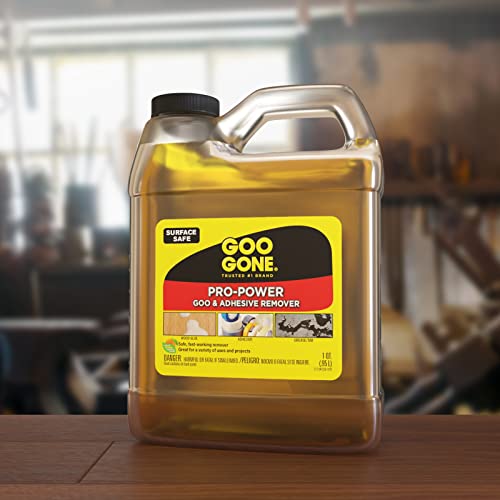 Goo Gone Pro-Power - 32 Ounce & Sticker Lifter - Professional Strength Adhesive Remover, Removes Stickers, Tape, Grease and More